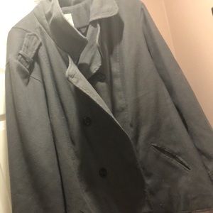 Gray peacoat